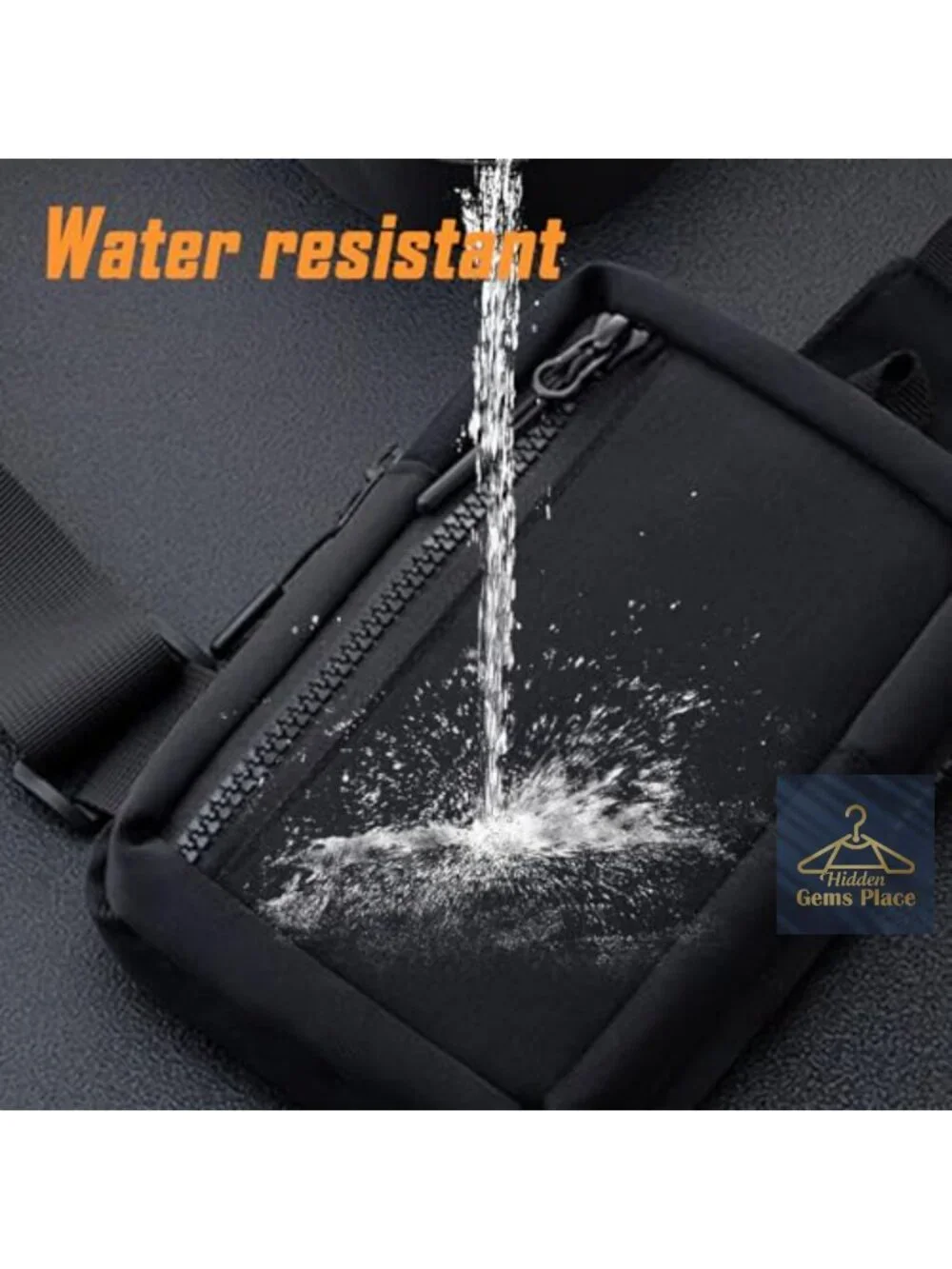 Mini Sling Bag Crossbody - Lightweight Water Resistant Nylon Travel Hiking